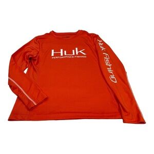NWOT HUK Orange Medium Performance Wear Shirt